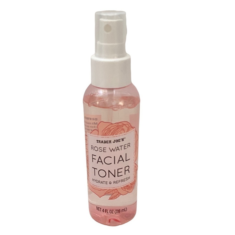 Trader Joe’s Rose Water Facial Toner 4 Fl Oz Hydrate and Refresh